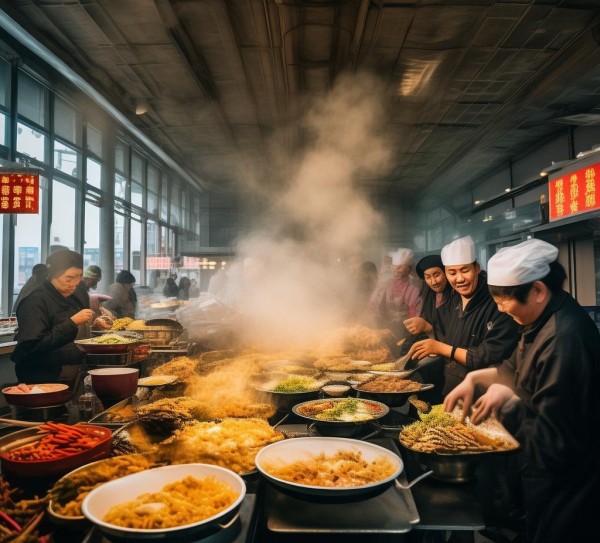 青岛北站内餐食，守护城市温度的温暖